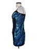 Forever 21 Graphic Blue Cocktail Dress Size S - photo 5