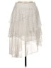 Aqua 100% Polyester Polka Dots Ivory Casual Skirt Size M - photo 2