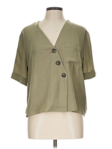 Topshop Short Sleeve Blouse (view 1)
