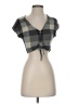 Angie Checkered-gingham Gray Tank Top Size S - photo 1