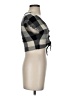Angie Checkered-gingham Gray Tank Top Size S - photo 4
