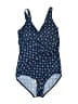 Miraclesuit Print Blue One Piece Swimsuit Size 12 (estimated) - photo 1