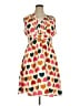 ModCloth 100% Polyester Hearts Orange Casual Dress Size XL - photo 1