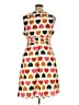 ModCloth 100% Polyester Hearts Orange Casual Dress Size XL - photo 2