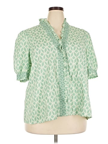 Crown & Ivy Short Sleeve Blouse (view 1)