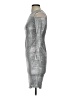 Calvin Klein Metallic Silver Cocktail Dress Size 4 - photo 5