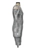 Calvin Klein Metallic Silver Cocktail Dress Size 4 - photo 4