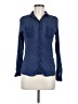 Edme & Esyllte Blue Long Sleeve Button-Down Shirt Size 8 - photo 1