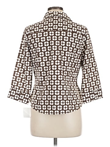Foxcroft 3/4 Sleeve Button-Down Shirt (view 2)