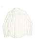 Zara 100% Cotton Solid Ivory Long Sleeve Button-Down Shirt Size 11 - 12 - photo 2