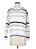Lou & Grey Stripes White Pullover Sweater Size S - photo 1