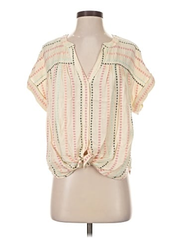 Lou & Grey for LOFT Short Sleeve Blouse (view 1)