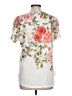 North Style Floral White Short Sleeve Blouse Size L - photo 2