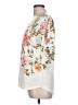 North Style Floral White Short Sleeve Blouse Size L - photo 5