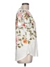 North Style Floral White Short Sleeve Blouse Size L - photo 4