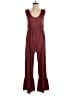 Pixie Lady Solid Burgundy Jumpsuit Size S - photo 1