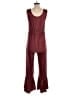 Pixie Lady Solid Burgundy Jumpsuit Size S - photo 2