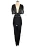 Moda International Hearts Black Jumpsuit Size XS - photo 1