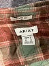 Ariat 100% Cotton Plaid Brown Long Sleeve Button-Down Shirt Size S - photo 7