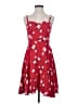 Old Navy 100% Rayon Floral Red Casual Dress Size S - photo 1