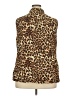 New Directions 100% Polyester Animal Print Gold Vest Size 2X - photo 2