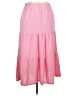 Assorted Brands 100% Polyester Solid Pink Casual Skirt Size XL - photo 1
