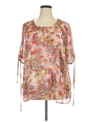 Susan Graver 3/4 Sleeve Blouse (view 1)
