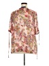 Susan Graver 100% Polyester Pink 3/4 Sleeve Blouse Size 2X - photo 2