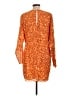ASOS 100% Polyester Animal Print Orange Cocktail Dress Size 12 - photo 2