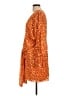 ASOS 100% Polyester Animal Print Orange Cocktail Dress Size 12 - photo 5