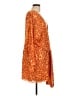 ASOS 100% Polyester Animal Print Orange Cocktail Dress Size 12 - photo 4