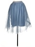 Haute Monde 100% Polyester Blue Formal Skirt Size M - photo 2
