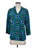 Escapada 100% Rayon Blue 3/4 Sleeve Blouse Size S - photo 1