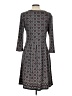 Max Studio Paisley Gray Casual Dress Size L - photo 2