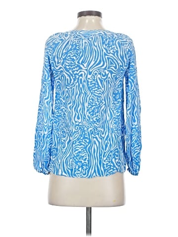 Lilly Pulitzer Long Sleeve Silk Top (view 2)