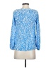 Lilly Pulitzer 100% Silk Blue Long Sleeve Silk Top Size XS - photo 2