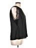 CAbi 100% Polyester Black Sleeveless Blouse Size L - photo 4