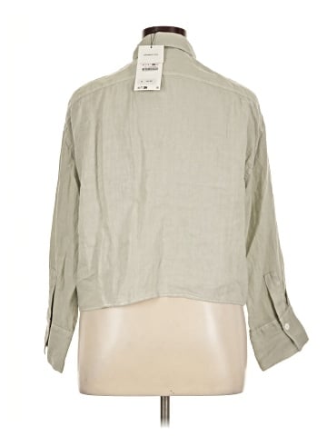 Zara 3/4 Sleeve Button-Down Shirt (view 2)