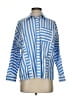 Vineyard Vines Stripes Blue 3/4 Sleeve Button-Down Shirt Size 4 - photo 1