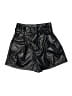 Fashion Metallic Black Leather Shorts Size XL - photo 1