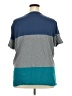 Mossimo Supply Co. 100% Cotton Color Block Gray Short Sleeve Top Size XXL - photo 2