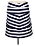 J. McLaughlin Stripes Blue Casual Skirt Size XL - photo 1