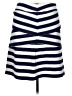 J. McLaughlin Stripes Blue Casual Skirt Size XL - photo 2