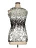 Blush 100% Polyester Metallic Silver Cocktail Dress Size 14 - photo 1