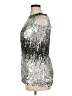 Blush 100% Polyester Metallic Silver Cocktail Dress Size 14 - photo 5