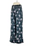 Rebecca Taylor Floral Teal Blue Silk Pants Size 4 - photo 2