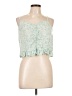 ABound 100% Rayon Green Sleeveless Blouse Size L - photo 1