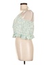 ABound 100% Rayon Green Sleeveless Blouse Size L - photo 5