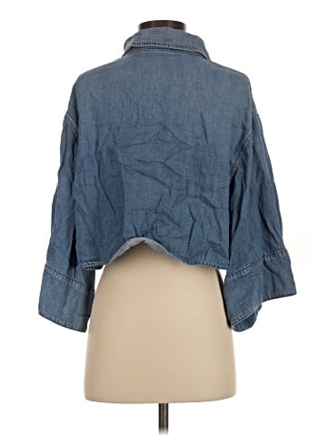 BCBGMAXAZRIA 3/4 Sleeve Button-Down Shirt (view 2)