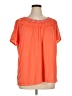 Fresh 100% Polyester Orange Short Sleeve T-Shirt Size 1X - photo 1